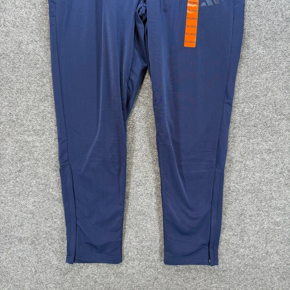 Adidas Tricot Pants Men‎ 2XL Blue Ankle Zip Athletic Tapered Sweatpants NEW